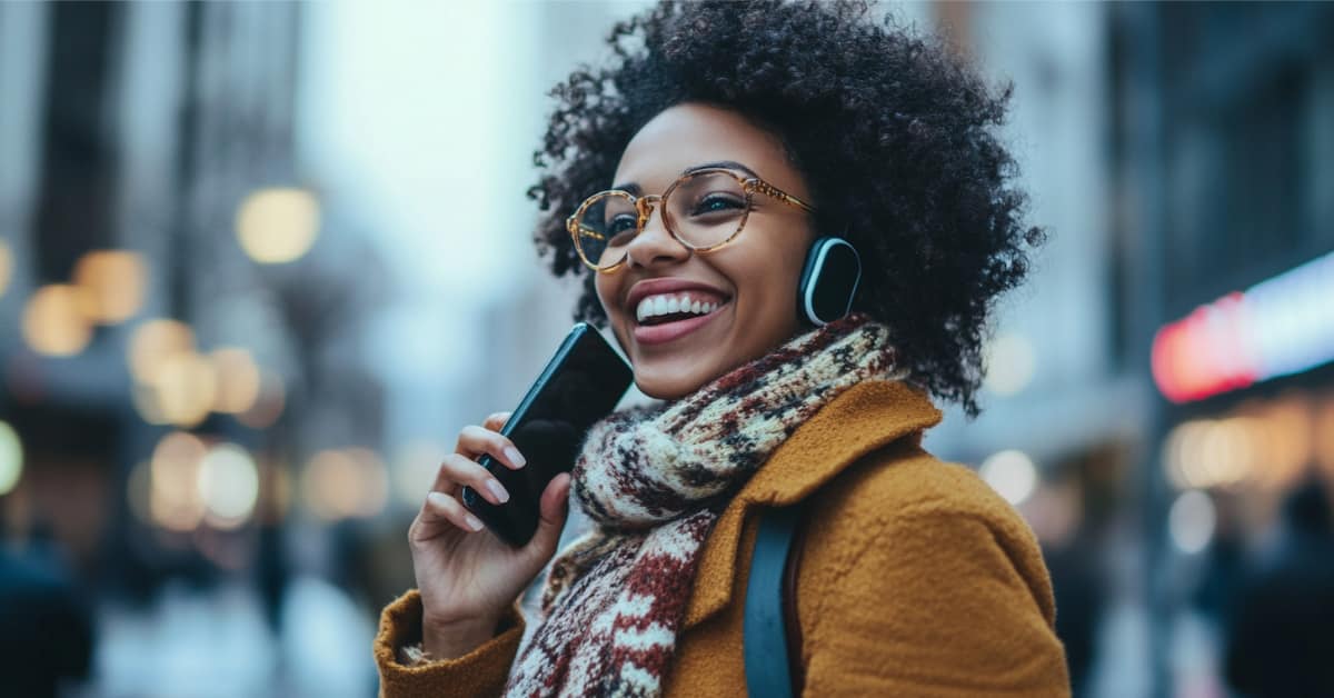 African American woman on cell phone concept of micro-cheating