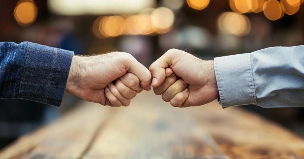 2 hands in a fist together, concept of Can Civil Union Partners File for Divorce in New Jersey?