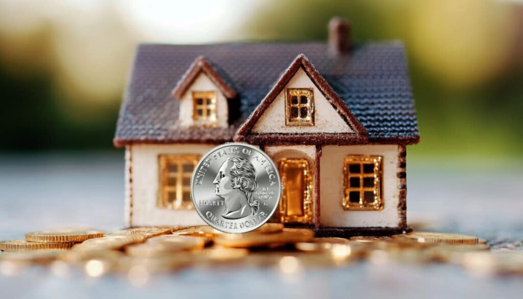 a home with silver dollar, concept of Division of Rental Properties in a New Jersey Divorce