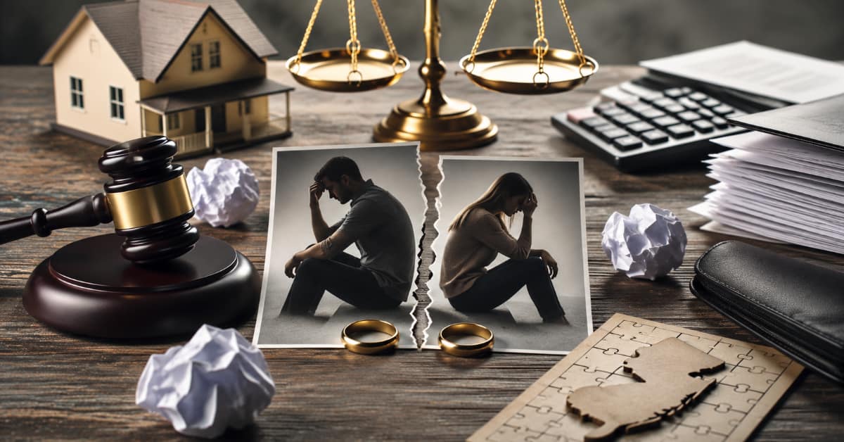 collage concept of Avoiding Costly Divorce Settlement Mistakes in New Jersey